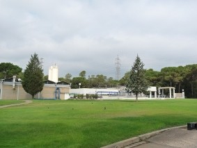 Vista parcial de la depuradora de Torre Marimon