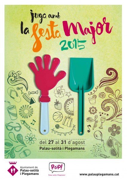 Cartell de la Festa Major 2015. Disseny de Ricard Mañosa.