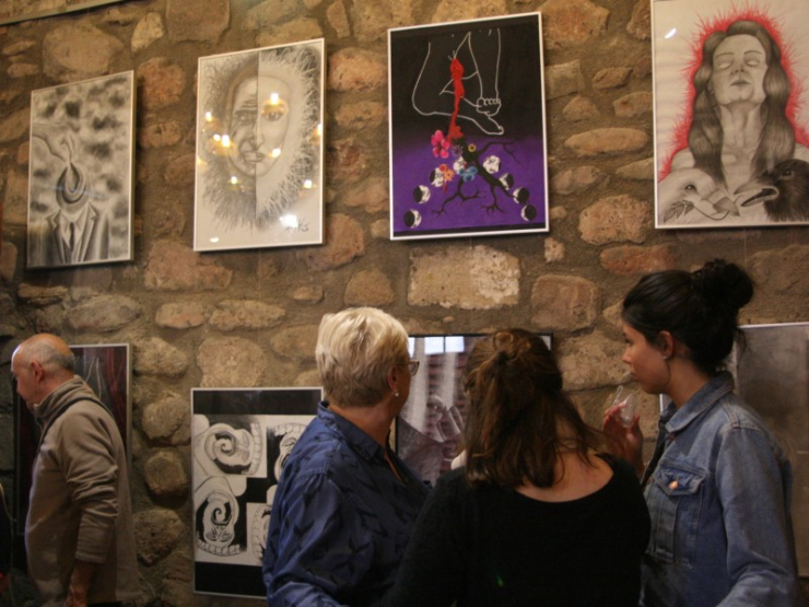 Exposició d'obres de l'alumnat del Batxillerat d'Arts Plàstiques i Disseny de l'Institut Ramon Casas.