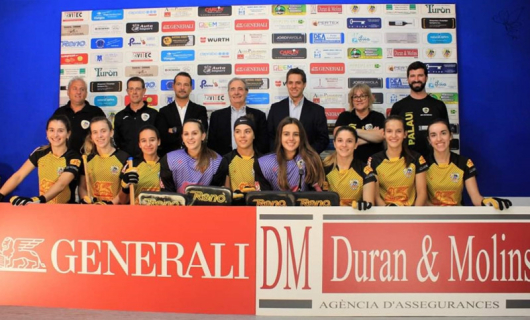 1er equip femení Hoquei Club Palau temporada 2018-19