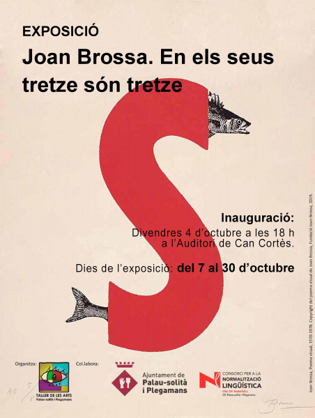 Cartell de l'exposició de Joan Brossa