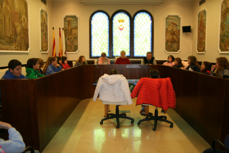 Alumnes de 3r de Primària visiten l'Ajuntament