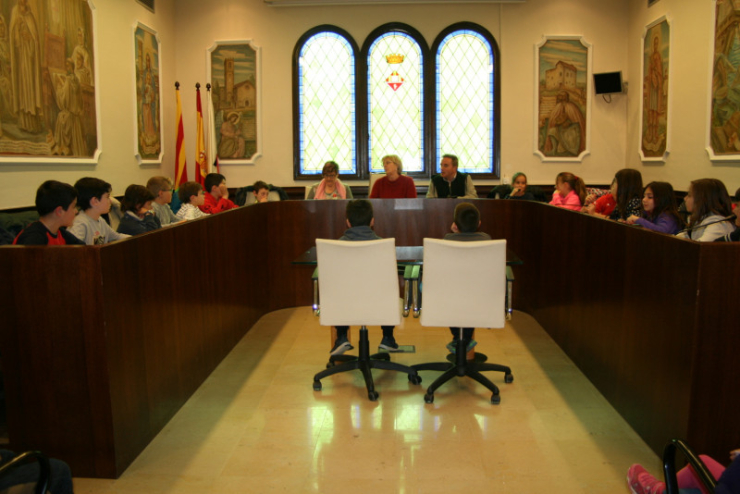 Alumnes de 3r de Primària visiten l'Ajuntament