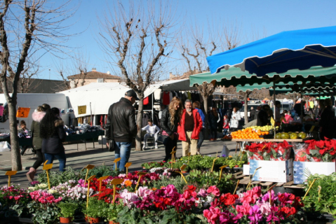 El mercat setmanal de Palau-solità i Plegamans té lloc els dissabtes.
