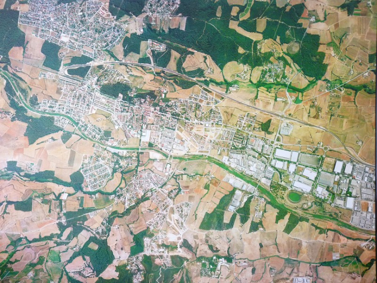 Imatge aèria del municipi, any 2006