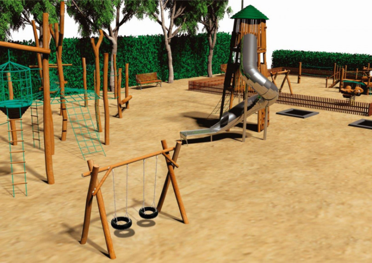 Imatge virtual del parc de la plaça Doctor Robert