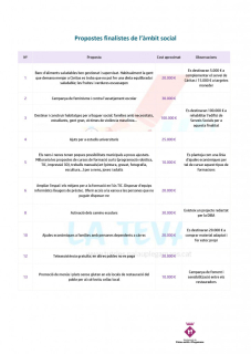 Propostes triades al Fòrum Ciutadà de Priorització (1)