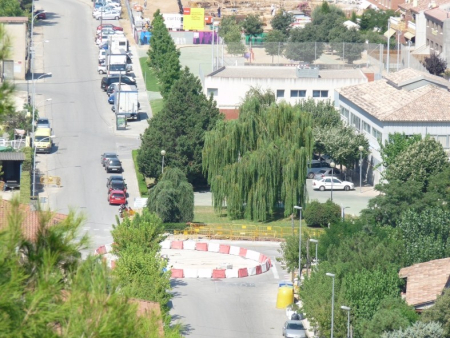 Construcció de la nova rotonda