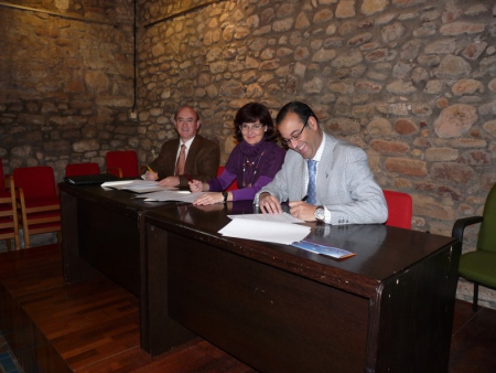 D'esquerra a dreta: Àngel Marsal, Mercè Pla i David Zambrana