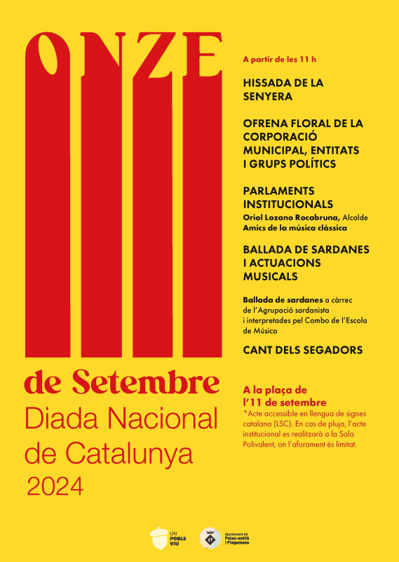 Cartell 11 de setembre 2024