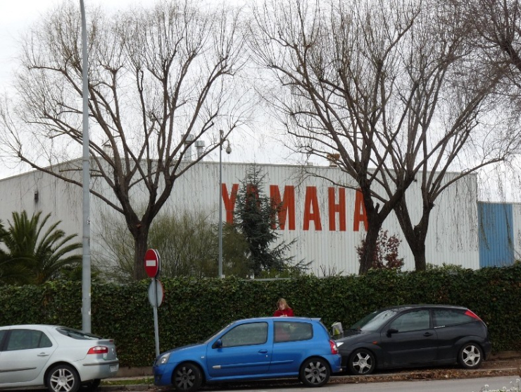 La fàbrica de Yamaha, al polígon Riera de Caldes