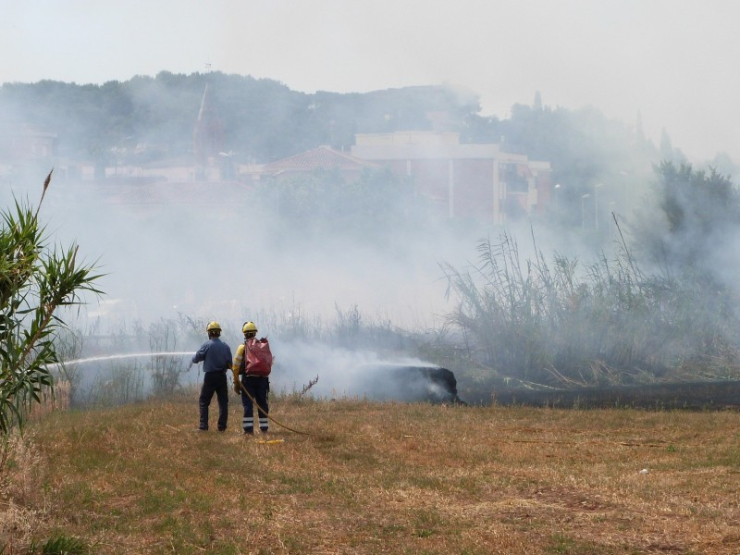 Incendi ocorregut el juny del 2012 en un camp situat al centre del municipi