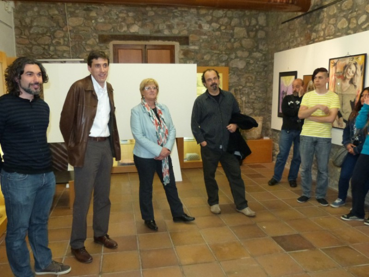 Tinoco, Roig, Padrós i González, en la inauguració