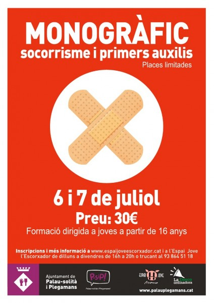 Cartell curs socorrisme i primers auxilis