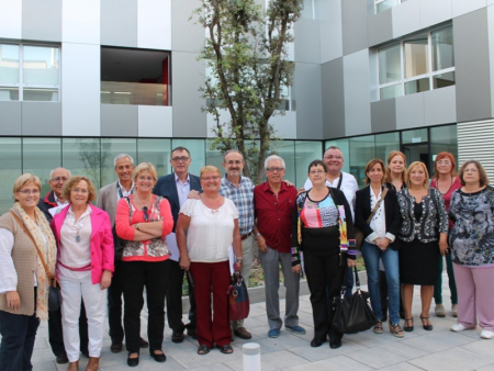 L'Alcaldessa i les regidores, junt amb altres personalitats de Mollet i del Baix Vallès en la jornada de portes obertes.
