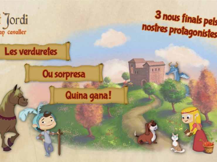 Fragment d'una captura de pantalla de 'Sant Jordi: un petit gran cavaller'