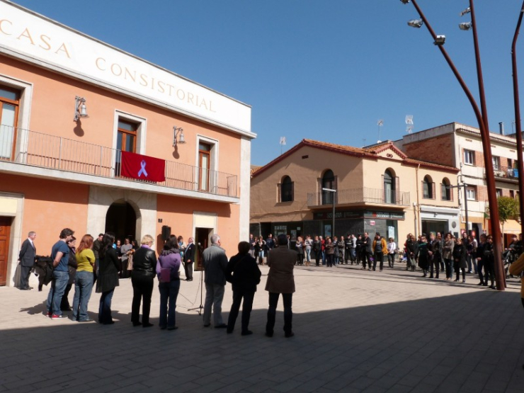 Concentració del Dia Internacional de la Dona 2014.