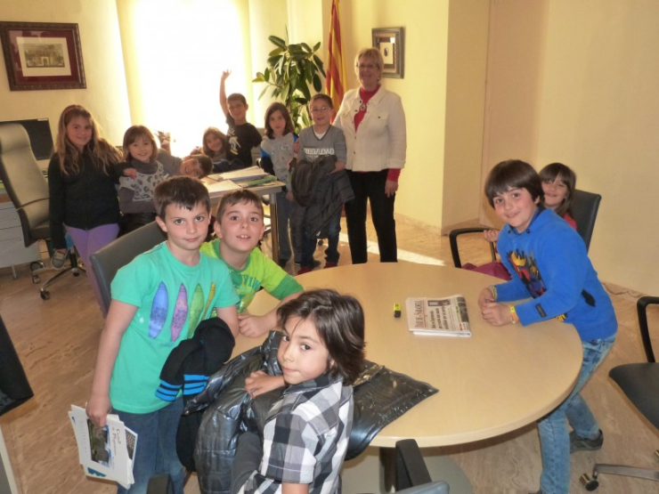 140312 visitaajuntament cancladellas 1rgrup despatxalcaldia