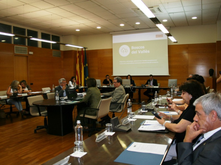 Consell d'Alcaldes, 2 de juliol del 2014. Imatge emesa pel Consell Comarcal del Vallès Occidental.