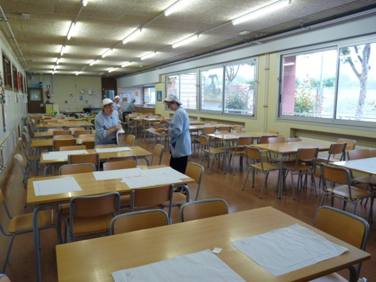 Menjador de l'Escola Can Cladellas.