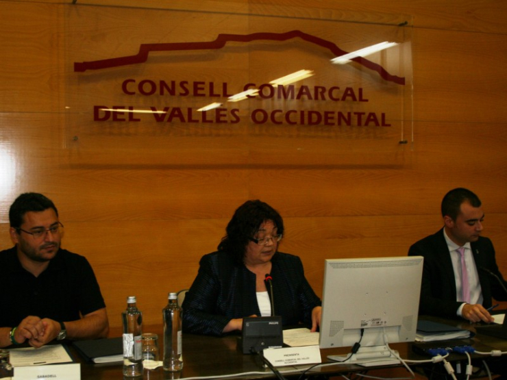 Consell d'Alcaldes, 2 de juliol del 2014. Imatge emesa pel Consell Comarcal del Vallès Occidental.