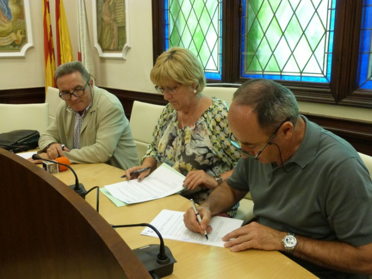 D'esquerra a dreta: Miquel Rovira, Teresa Padrós i Jordi Bachs.