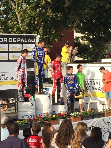 Podi amb els campions del XIV Trial Indoor Palau. Imatge de Meritxell Castells.