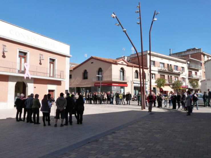 Concentració del Dia Internacional de les Dones 2015.