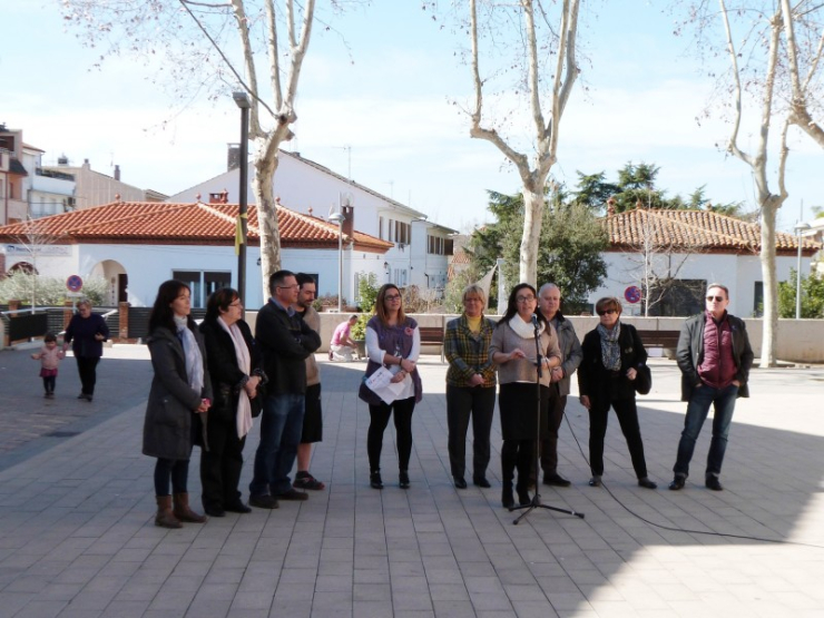 Parlament de la regidora Àngels Marcuello en el Dia Internacional de les Dones 2015.