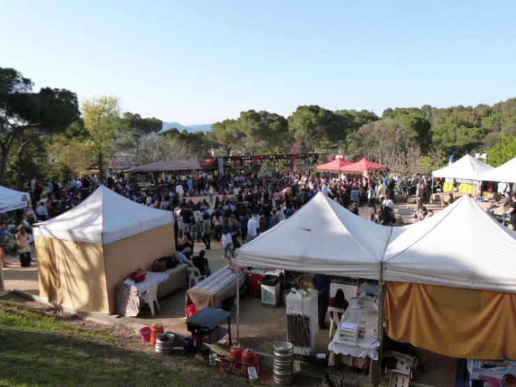 El parc de Can Linares al Mercat Medieval 2015.