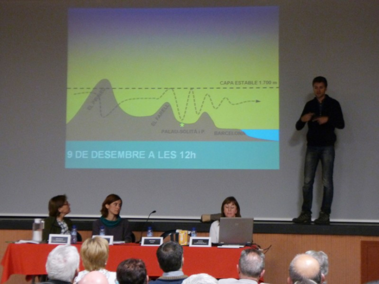 Eloi Cordomí va explicar fenòmens meteorològics violents a Palau-solità i Plegamans.