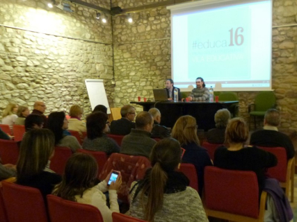 Presentació del Pla Local d'Educació #educa16 a la comunitat educativa, el passat febrer.