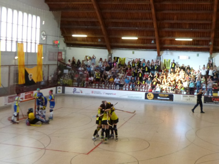 Un dels gols marcats pel Generali HC Palau de Plegamans en el partit contra el CP Alcorcón Cat's Best.