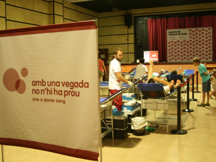 Marató de Donació de Sang de la Festa Major 2012.