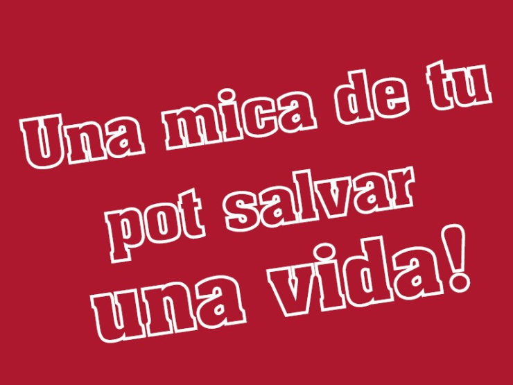 Eslògan Marató de Donació de Sang 2015.
