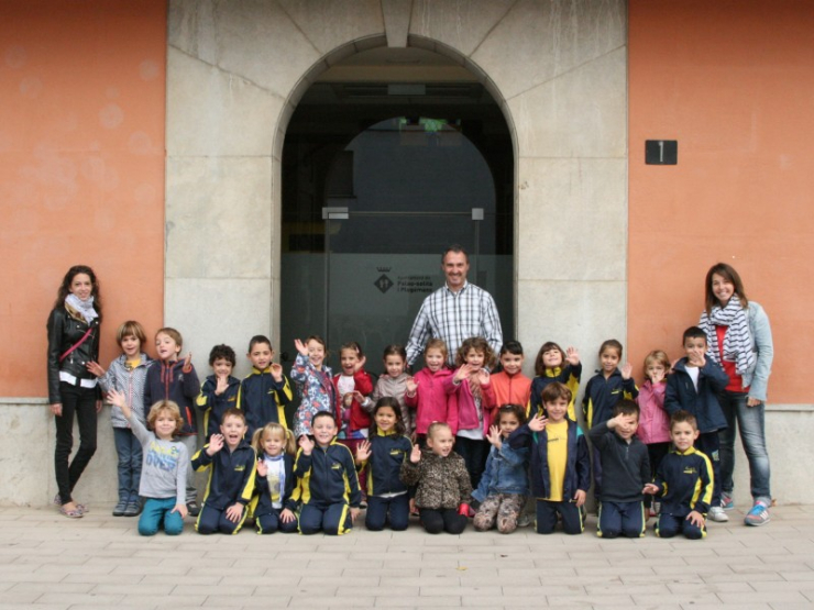 Una de les dues classes de P5 de l'Escola Palau.