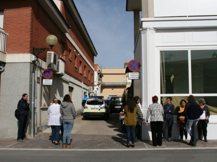Simulacre d'emergència a l'edifici de Serveis Socials.