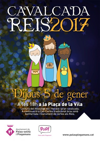 Cavalcada Reis 2017. Cartell.