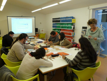 Curs realitzat per a joves a l'Escorxador en un any anterior.