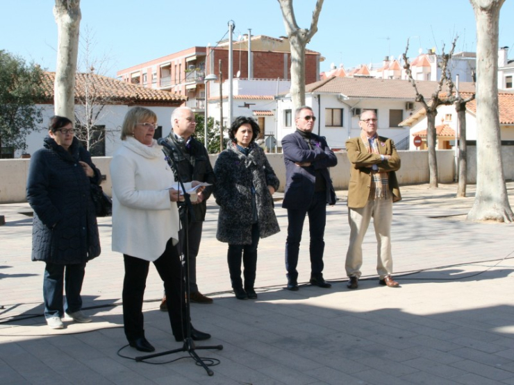 Dia Internacional de les Dones. Parlament de l'Alcaldessa Padrós.
