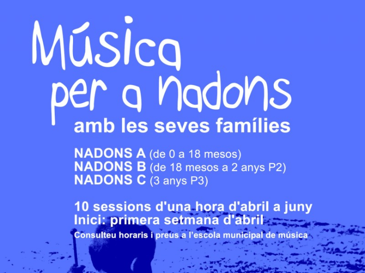 Fragment del cartell de 'Música per a nadons'.