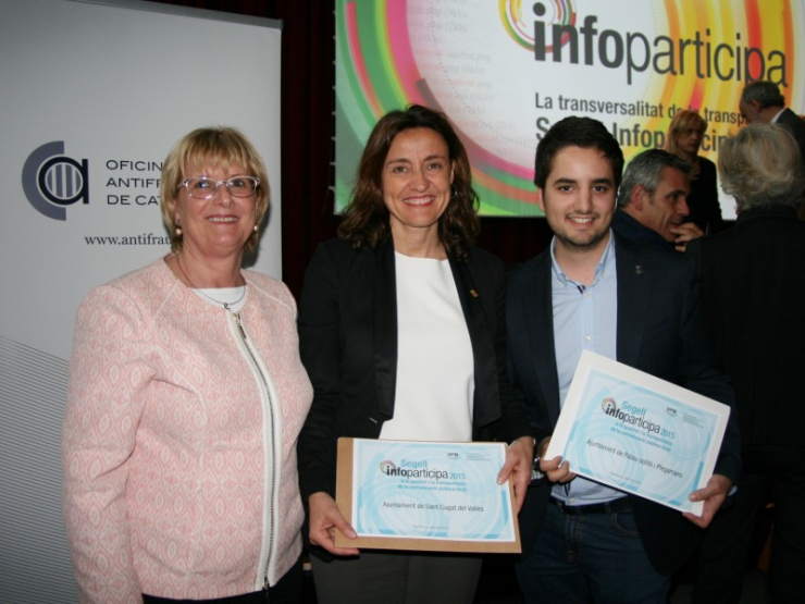 Teresa Padrós, Mercè Conesa i Marc Sanabria.
