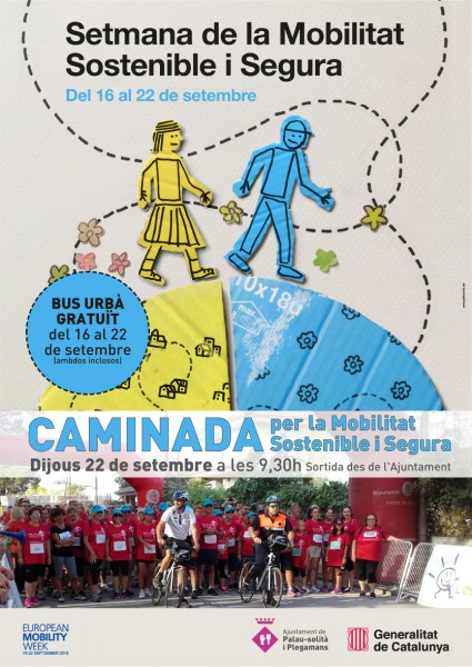 Cartell de la Setmana de la Mobilitat Sostenible i Segura.