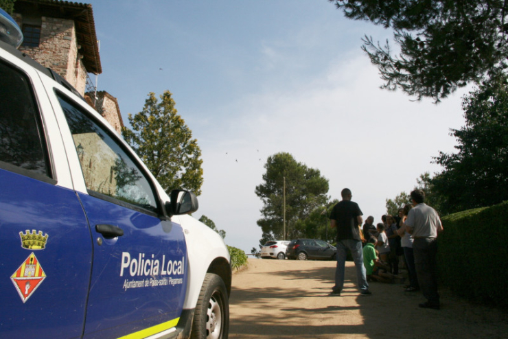 Evacuació al Castell de Plegamans i Escola de Música per simulacre d'incendi.