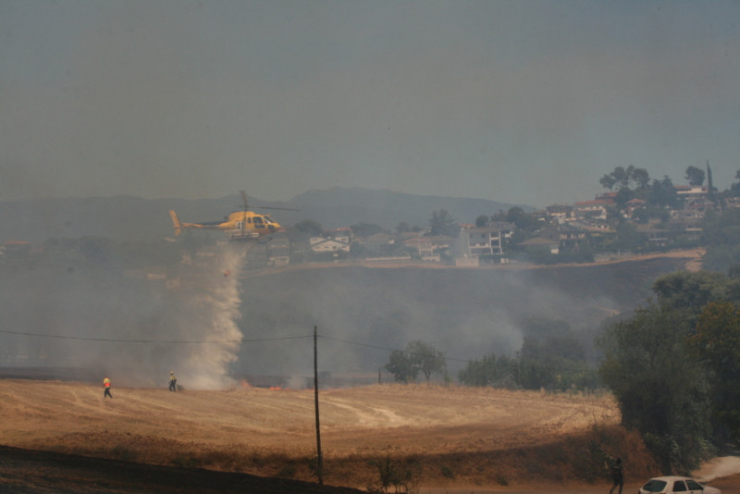 Incendi forestal del 4 de juliol del 2017 entre els barris dels Turons i Can Falguera, a Palau-solità i Plegamans.