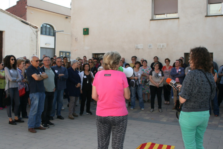 Concentració ciutadana per rebutjar l'empresonament de Jordi Cuixart i Jordi Sànchez i demanar-ne l'alliberament.