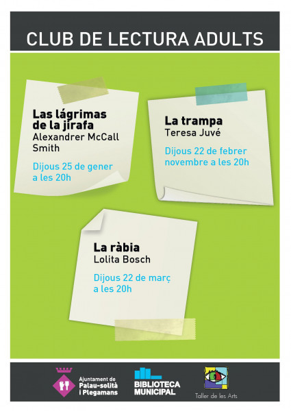 Cartell Club de Lectura Adults