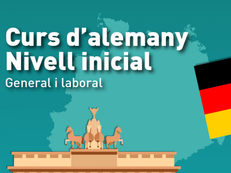 Fragment del cartell del curs d'alemany