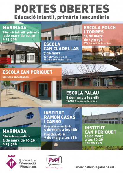 Cartell de portes obertes 2018