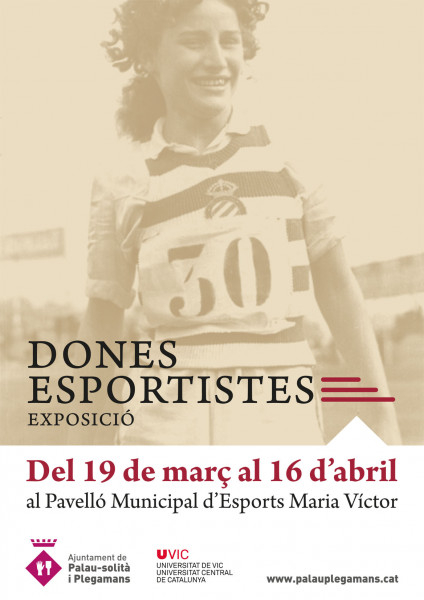 Cartell exposició "Dones esportistes"